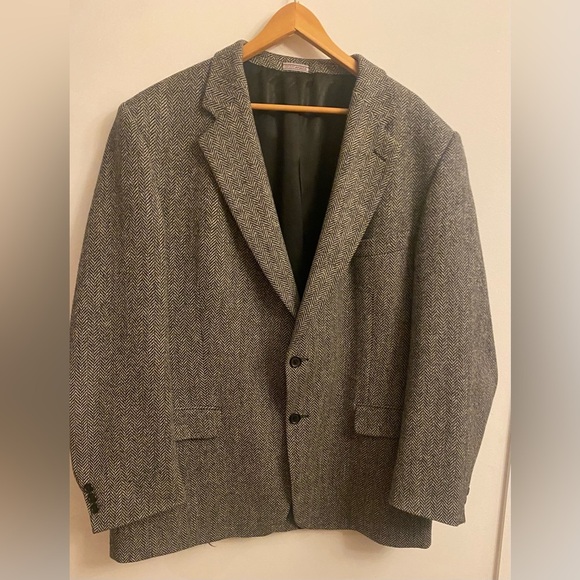 Gray Textured Sport Coat with Classic Weave - Picture 2 of 13